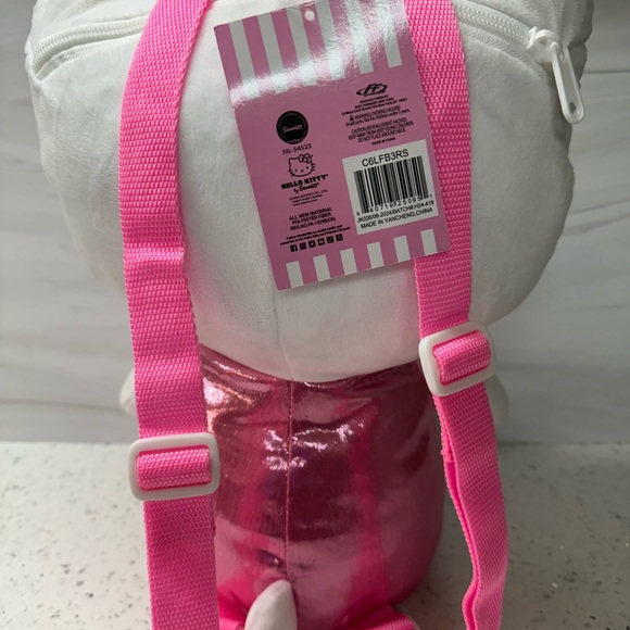 Hello Kitty Girls pink Plush Backpack for Kids - 13”
with pink Adjustable Strap - Picture 5 of 16